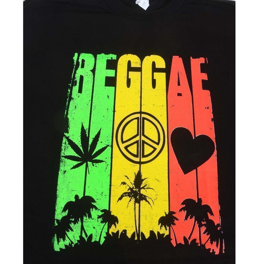 3 Pk Men's Reggae Rastafari Lion of Judah Peace T-Shirts Tees 100% Cotton NEW!